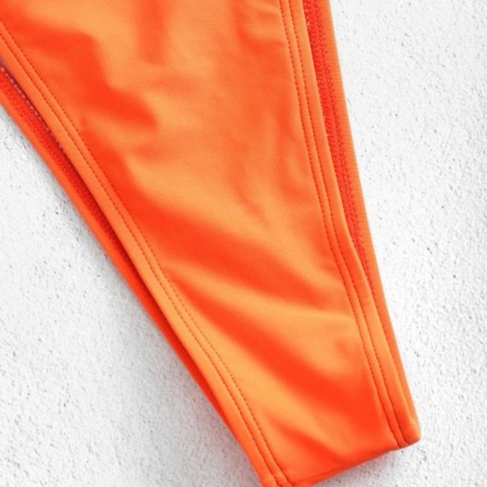 One Shoulder High Rise Bikini Set - Picture 4 of 5